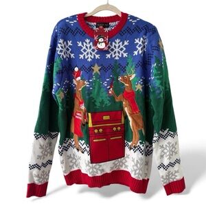 Blizzard Bay Ugly Christmas Sweater Men's Large NEW